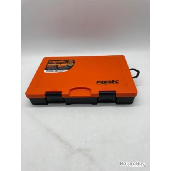 Bo�te de rangement Rok Fishing noire et orange