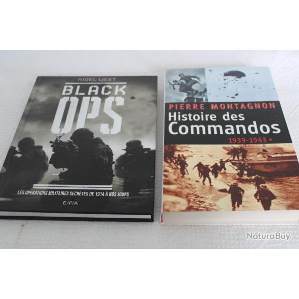 Lot 2 livres commandos et op�rations militaires secretes