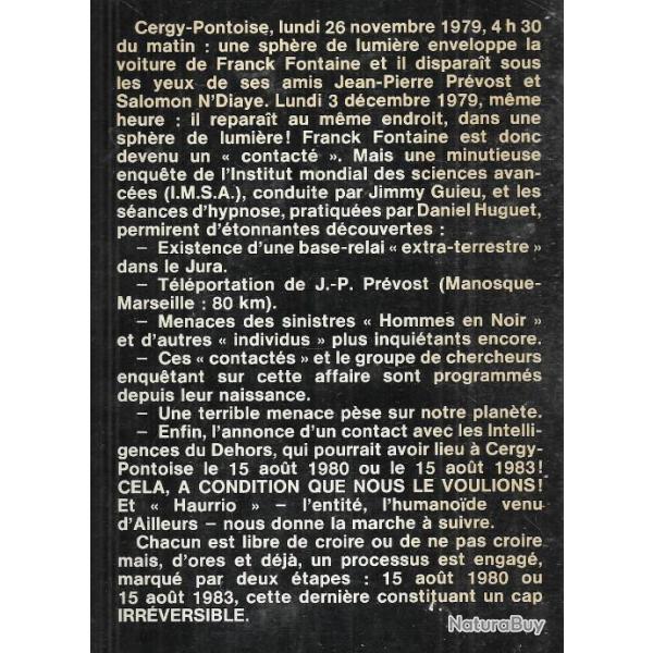 Contacts ovni cergy-pontoise de guieu, guieu/fontaine ,j.p.prvost et n'diaye