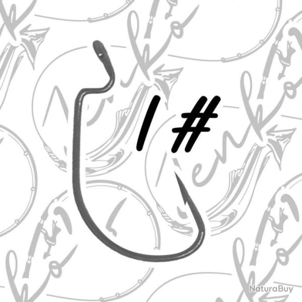 2 Hame�ons texan Wide Gap 1# pour leurre 3"