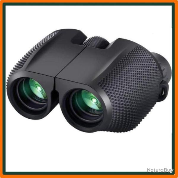 Jumelles 10�24 Prisme Bak-4  - Compacte - Garantie 3 ans - Noir - Livraison gratuite et rapide