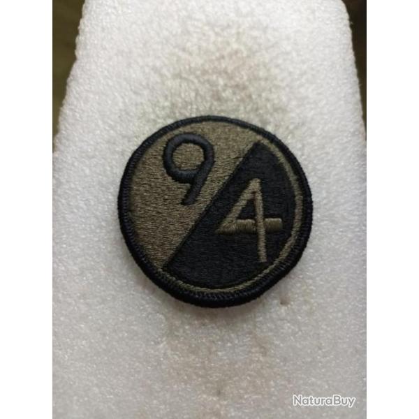 Patch arm�e us 94th INFANTRY DIVISION kaki ORIGINAL