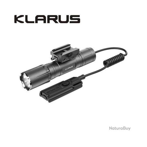Lampe Torche Klarus GL4 - 3300 Lumens - Rechargeable + Fixation picatinny + Interrupteur d�port�