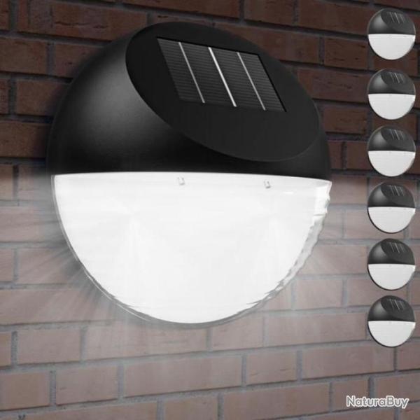 6x Lampe solaire LED �clairage ext�rieur Jardin Rechargeable Autonomie 8 heures