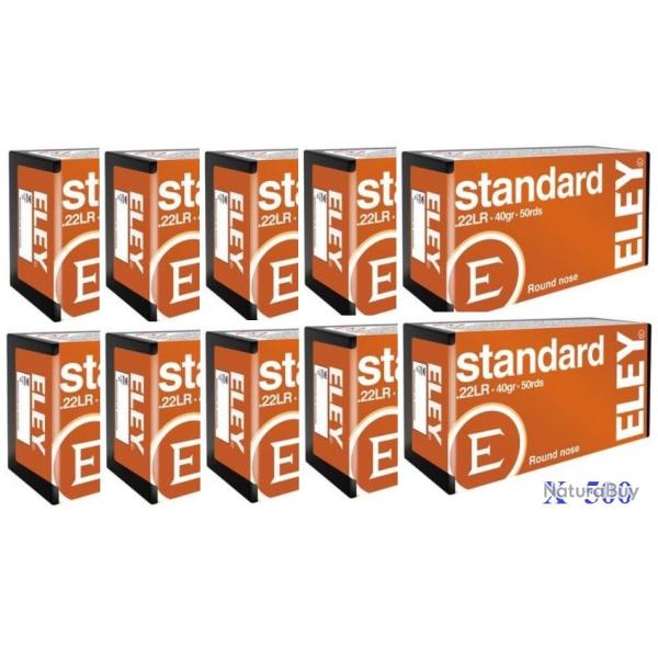 Cartouches 22LR ELEY  STANDARD  boite de 500