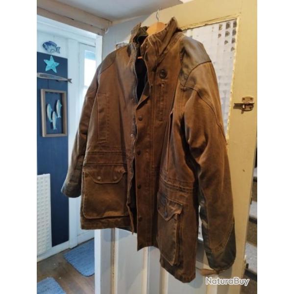 Magnifique veste de chasse neuve VERNEY CARRON FOX TROT XL aspect vieux cuir