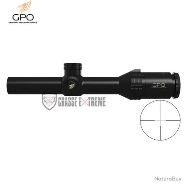 Lunette GPO Spectra 6X 1-6x24 Rticule Fibre de Verre G4 IL SFP (Mrad)