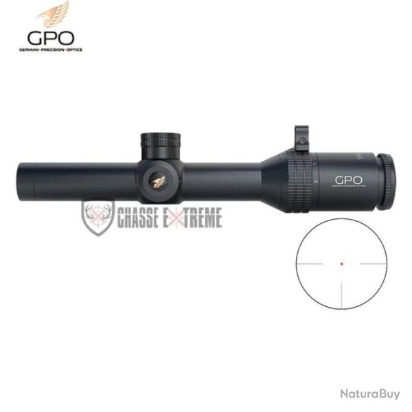 Lunette GPO Spectra 6X 1-6x24 Rticule Fibre de Verre G3 IL SFP (Mrad)