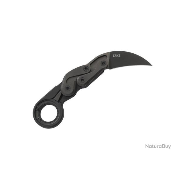 BEL449 COUTEAU CRKT TYPE KARAMBIT "PROVOKE" LAME ACIER D2  NOIR SYSTEME KINEMATIC NEUF