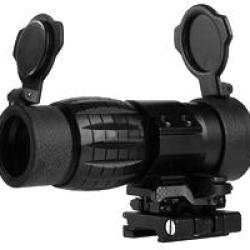 Lunette de vis&eacute;e Magnifier 4x Flip to side Noir AIM