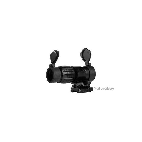 Lunette de vis�e Magnifier 4x Flip to side Noir AIM
