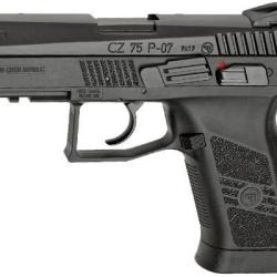Pistolet &agrave; plomb CO2 4.5 mm BB ASG CZ 75 P-07 Duty Noir Blowback