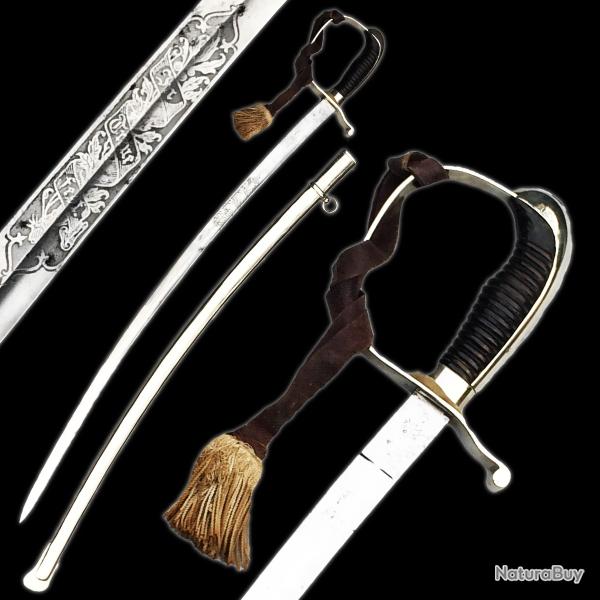 Beau Sabre de l'Artillerie Bavaroise - Devise : IN TREUE FEST - avec Dragonne - Pi�ce Originale