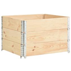 Jardini&egrave;res sur&eacute;lev&eacute;es 3 pi&egrave;ces 100 x 100 cm bois de pin solide 02_0000888