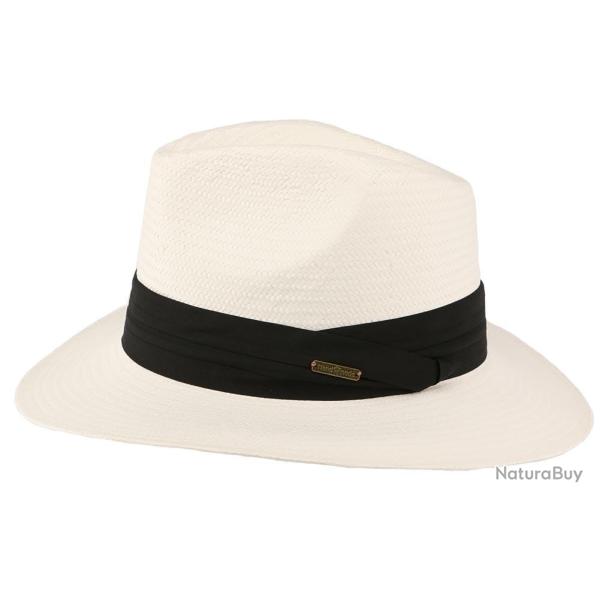 Chapeau de Paille Blanc Th�o Taille unique Blanc