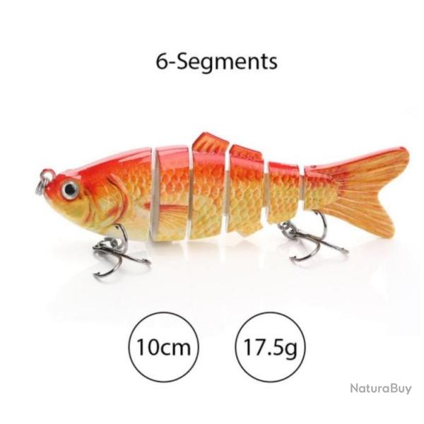 Leurre articul� r�aliste TREHOOK, p�che carnassier.....A4