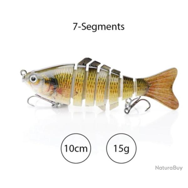 Leurre articul� r�aliste TREHOOK, p�che carnassier.....D3