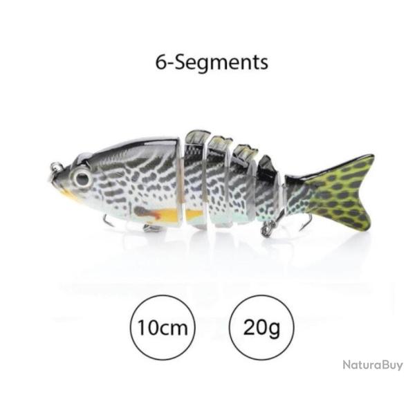 Leurre articul� r�aliste TREHOOK, p�che carnassier.....B4