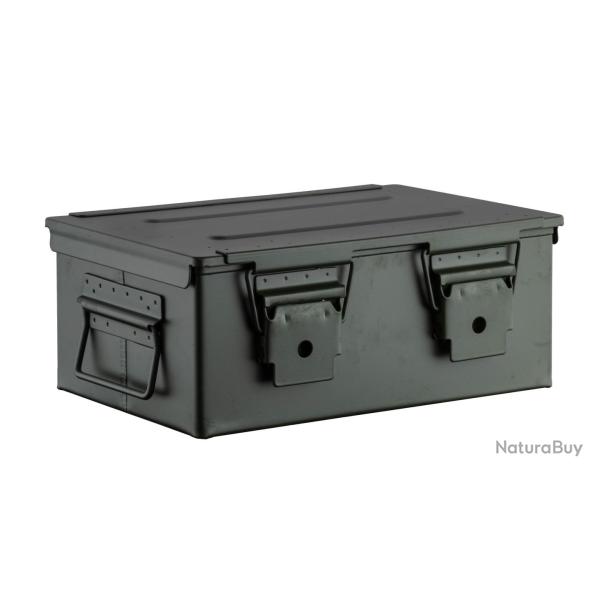 Caisse � munition m�tallique verte 33x22x13cm