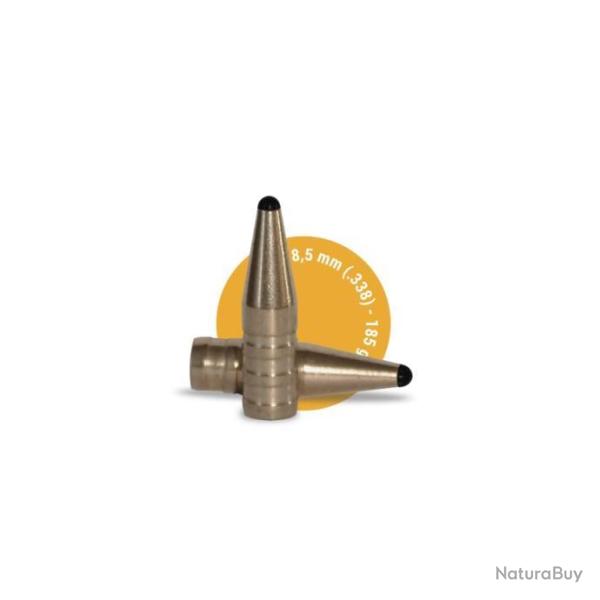 Ogives sans plomb fox classic hunter 8,5 MM (.338) 185 GR - 25 pi�ces en vrac en sachet plastique