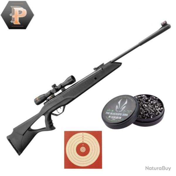 Carabine � air comprim� Beeman Longhorn cal. 4,5 mm + plombs + cibles