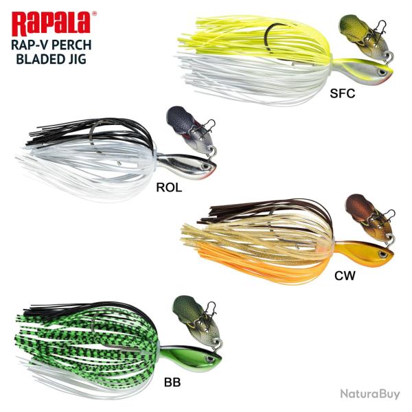 DESTOCKAGE ! Leurre Chatterbait Rapala Rap-V Pike Bladed Jig 17g 10cm SFC