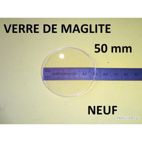 lentille NEUVE de rechange de MAGLITE dim�tre 50mm �paisseur 1.50mm - VENDU PAR JEPERCUTE (s21c458)