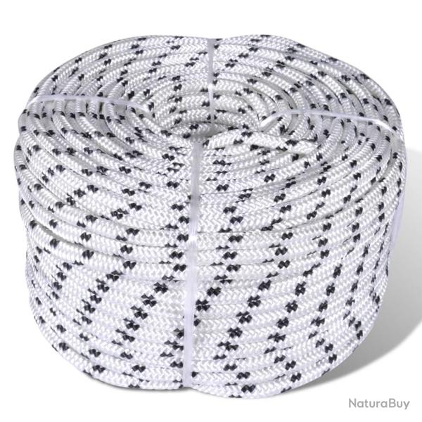 Corde de bateau tress�e polyester 12 mm 250 m blanc 02_0003381