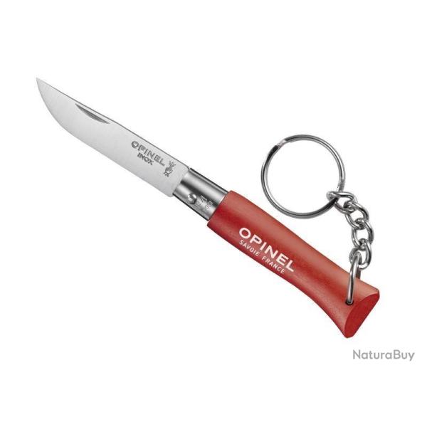 PORTE-CLES OPINEL N.4 ROUGE INOX