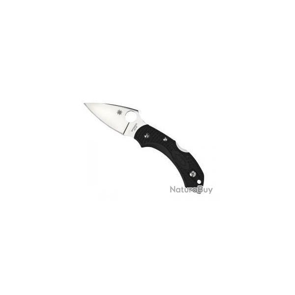 BEL473 COUTEAU SPYDERCO "DRAGONFLY 2" NOIR LAME ACIER MANCHE 8CM NEUF