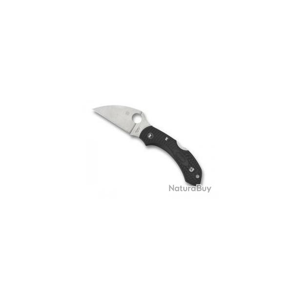 BEL475 COUTEAU SPYDERCO "DRAGONFLY 2" NOIR LAME WHARNCLIFFE ACIER MANCHE 8CM NEUF