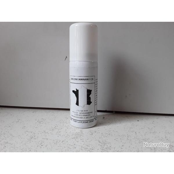 1876- DECONTAMINANT POUR AEROSOL DE DEFENSE 50 ML - NEUF