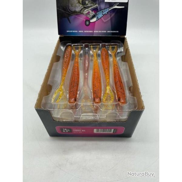 Leurre souple Fox Rage slick finesse 16 cm orange