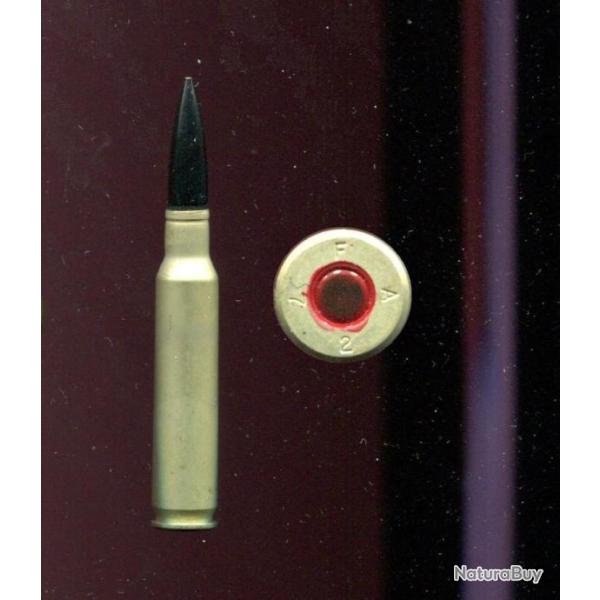 6 x 49 SAW - cartouche exp�rimentale du projet SAW USA dans les ann�es 1970 - �tui alumimium