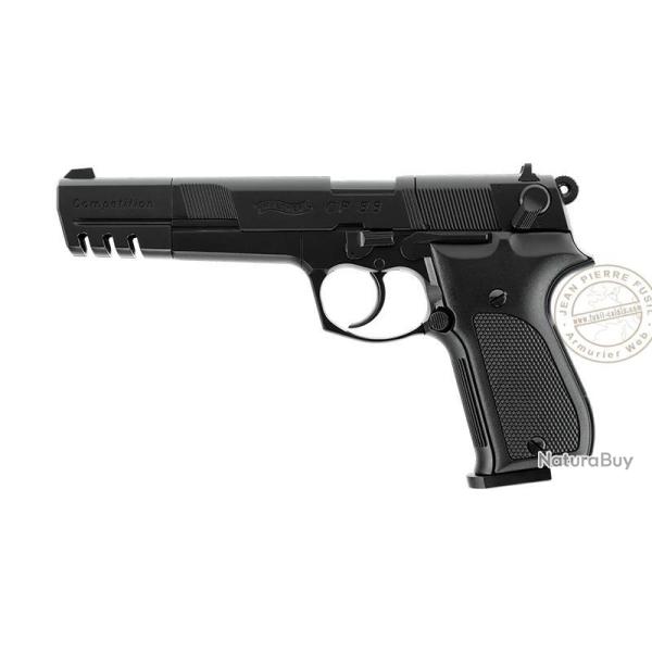 Pistolet � plomb CO2 4.5 mm WALTHER CP88 Competition 6'' (4 joules) Noir