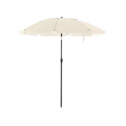 Parasol de jardin diam&egrave;tre 2 m ombrelle protection UPS 50+ inclinable portable r&eacute;sistant au vent ba