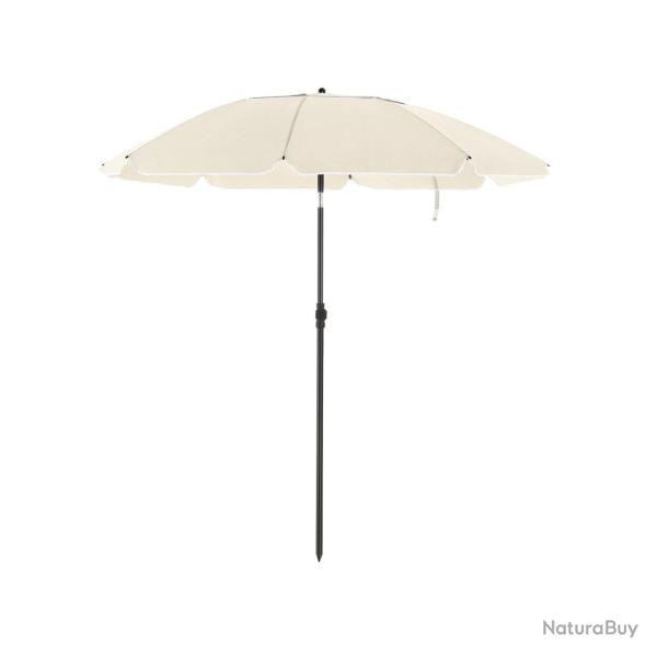 Parasol de jardin diam�tre 2 m ombrelle protection UPS 50+ inclinable portable r�sistant au vent ba