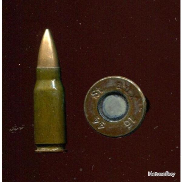 7.92 x 33 kurz Sturmgewehr - Allemagne 1944 - balle cuivre  - marquage : aux de 1944