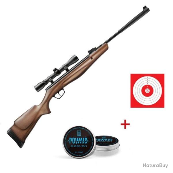 Pack carabine � plomb Stoeger RX20 Dynamic Bois et lunette 4x32 - Cal - Pack first