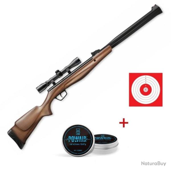 Pack carabine � plomb Stoeger RX20 S3 Suppressor Bois et lunette 4x32 - Pack first