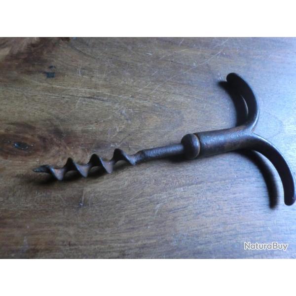 ancien tir bouchon fer forget