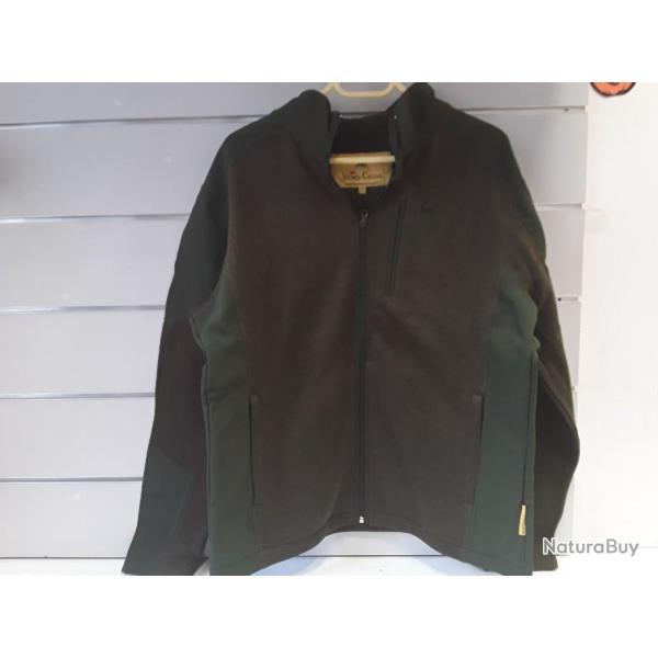 7033 BLOUSON CLERCY VERT  DE  CHEZ   VERNEY CARRON NEUF DERNIERE TAILLE    S  .  M