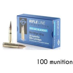 100 Munitions Partizan 300 BLACKOUT 125 grains FMJ 