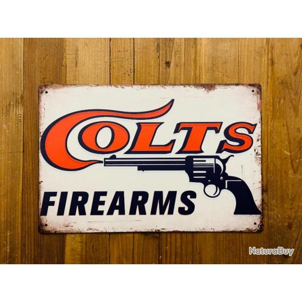 Plaque m�tal d�corative Colt