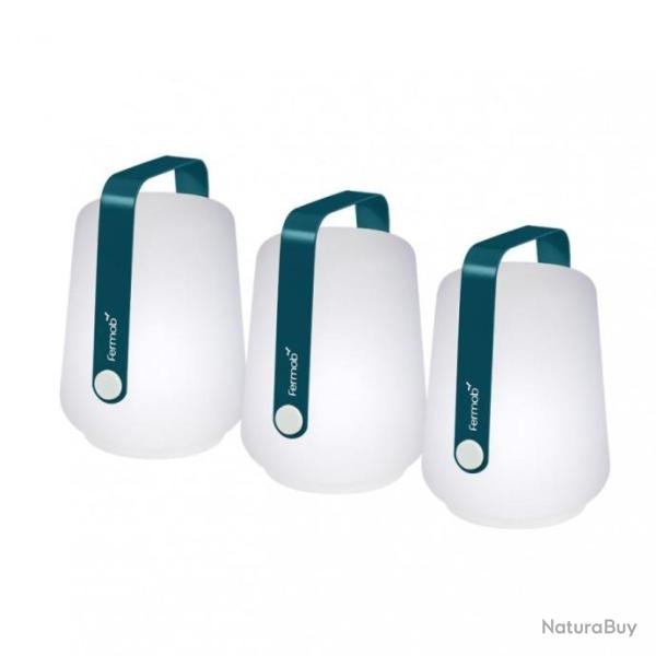 Fermob 3 lampes Balad H12 Couleur BLEU ACAPULCO - 100% NEUVES