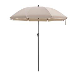 Parasol de jardin diam&egrave;tre 1,6 m ombrelle protection UPF 50+ inclinable portable r&eacute;sistant au vent
