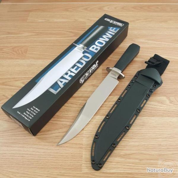 Couteau Cold Steel Laredo Bowie Lame Acier 4034 Manche Micarta Etui Secure-Ex CS39LME4