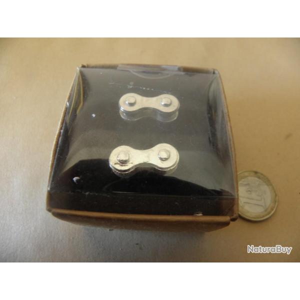 boutons de manchette, cha�ne de v�lo neuf en boite