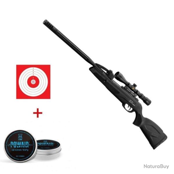 Pack carabine � plomb Gamo Black X10 et lunette 3-9x40 WR - Cal. 4.5 - Pack first