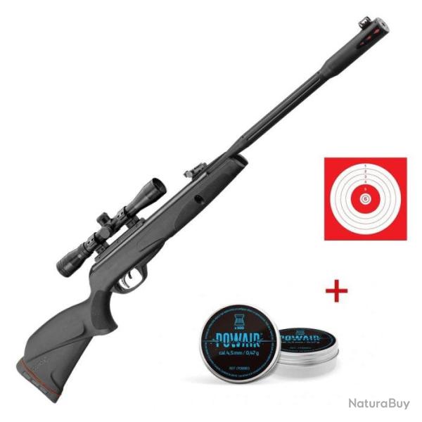 Pack carabine � plomb Gamo Black Fusion et lunette 4x32 WR - Cal. 4.5 - Pack premium